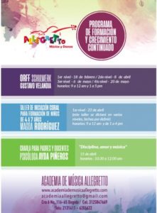 Ciclo de Formacion en Metodologia ORFF @ Academia de Musica Allegretto