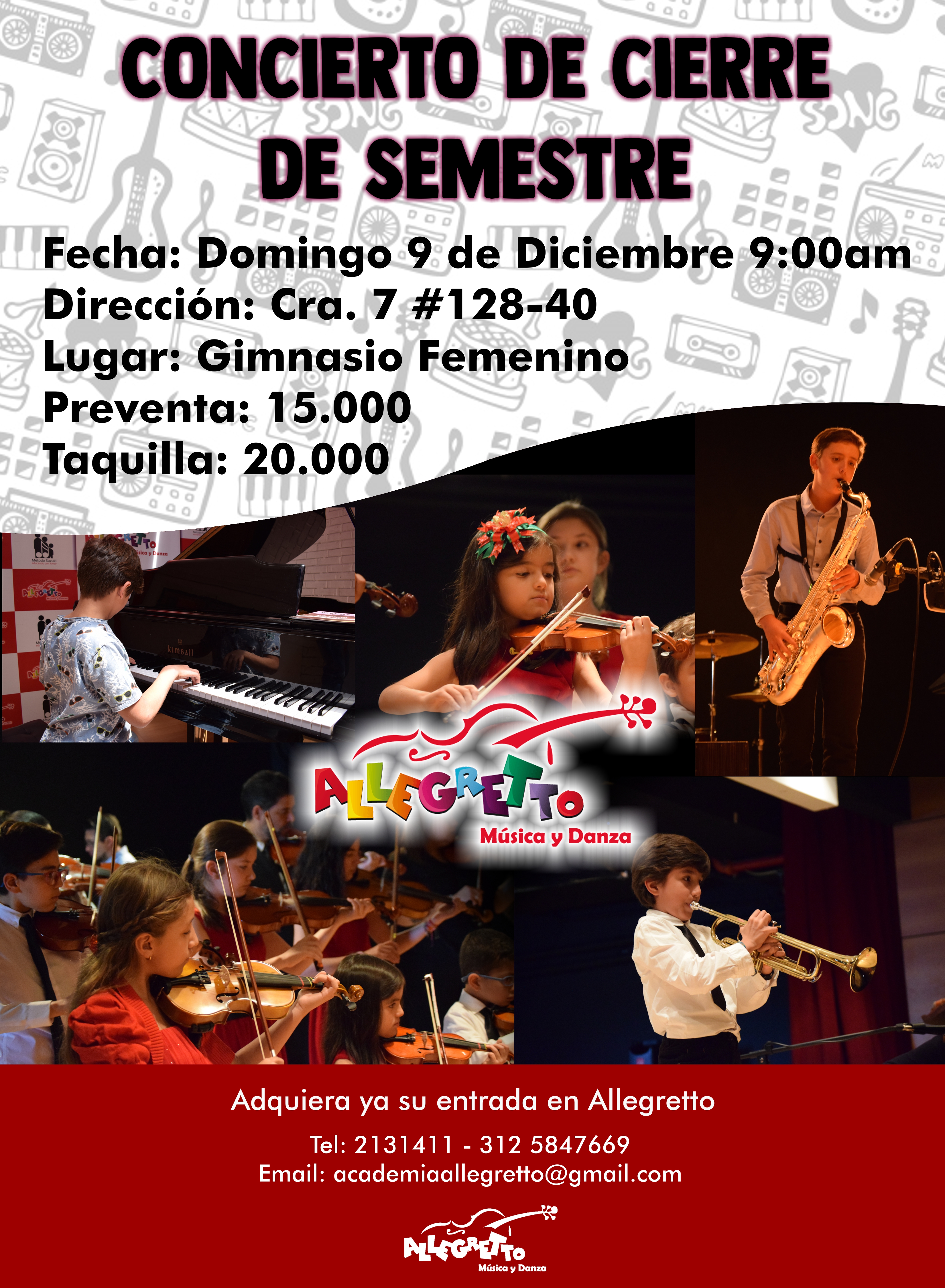Concierto Cierre de Semestre @ Gimnasio Femenino